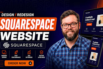 design modern squarespace website or redesign revamp squarespace website
