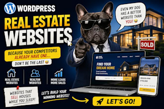 design a wordpress real estate or realtor website with property listings