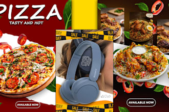 social media posters, product banners