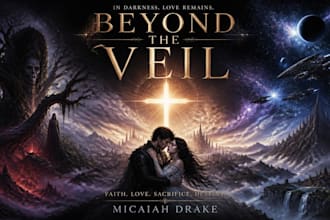 design fantasy book cover illustration art, christian,