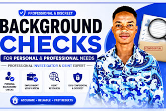 do background check for personal and private investigator check and social media