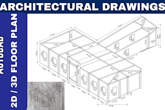 do architectural drawing stamp 2d floor plan building design autocad landscape