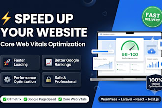 optimize your website speed and core web vitals