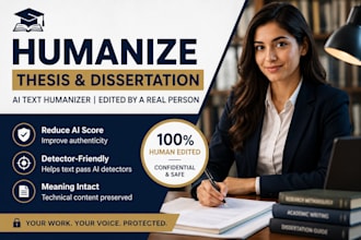 humanize academic text for thesis and dissertation