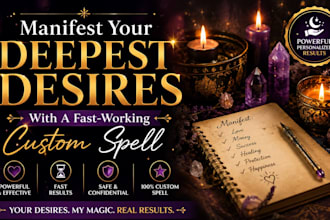 manifest your deepest desires with a fast working custom spell