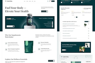 design peptide website, research peptide store, nutraceutical supplement site