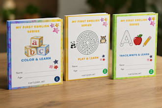 design educational kids worksheets and children activity books