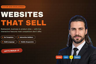 build a custom website with interactive features