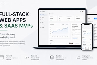 build your custom full stack web app or saas mvp
