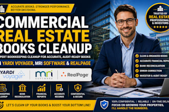 expertly clean up yardi voyager, mri software and realpage real estate books