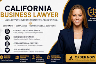 be your california business lawyer for contracts or compliance