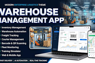 warehouse management app inventory logistics freight courier training simulator