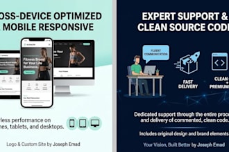 design your brand logo and develop a custom coded website