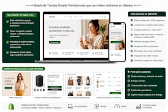shopify store setup and design