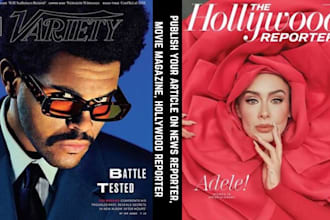 publish your article on news reporter, movie magazine, hollywood reporter