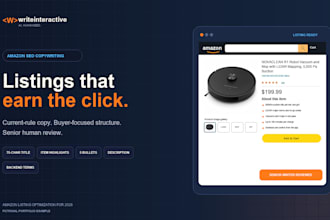 write amazon product listings with polished US copy and SEO