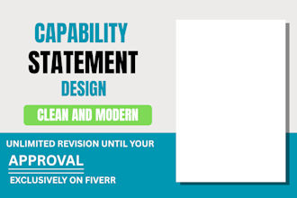 design a professional capability statement for government contracts