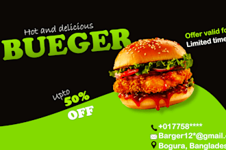 design food ads and flyers