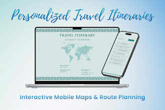 plan a custom travel itinerary and interactive map