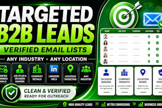 do targeted b2b lead generation and verified email lists