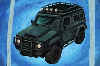 create hand painted rpg game items and card game assets