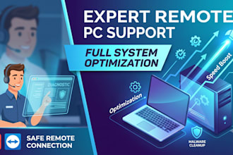 provide expert remote PC support and windows optimization