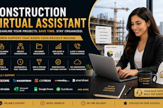 be your construction virtual assistant, jobtread ,primavera p6,management