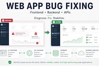 debug and fix your node js, react, or next js web app