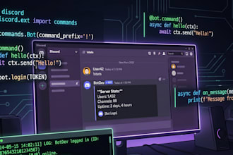 build a custom discord bot with commands moderation and automation
