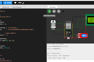 design esp32 iot project and wokwi interactive simulations