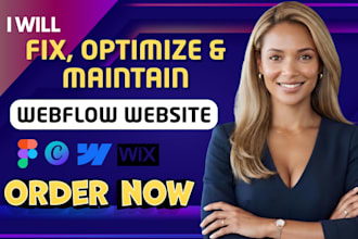fix, optimize and maintain your webflow website professionally