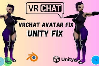 fix, optimize, upload vrchat avatar, quest convert, unity and vrc avatar