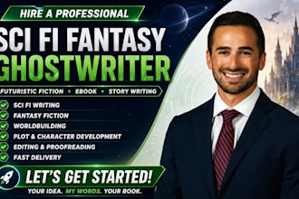 ghostwrite sci fi fantasy novel futuristic fiction ebook story book writer