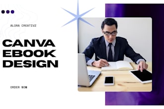 design canva ebook and canva workbook journal