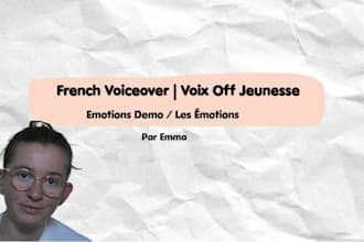 record a professional french kids voice over for audiobooks