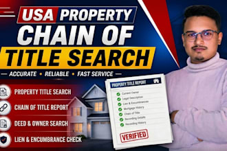 do property title search and chain of title report  service