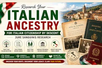 research your italian ancestry for italian citizenship by descent