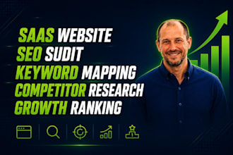 do saas website seo sudit keyword mapping competitor research growth ranking