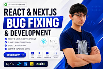 fix bugs and errors in your react or nextjs project