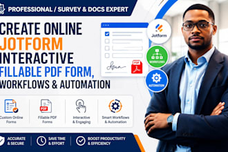 create online jotform interactive fillable pdf form  workflows and automation