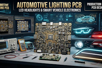 design automotive lighting pcb for led headlights and smart vehicle electronics