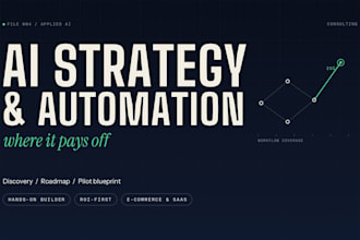 build your ai strategy and automation roadmap