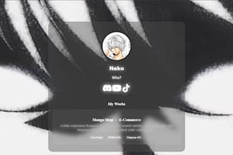 create a stunning glassmorphism link in bio website