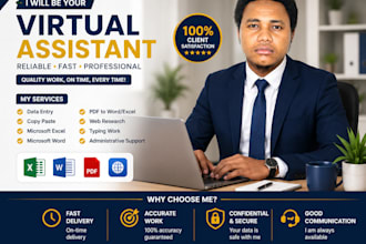 be your professional virtual assistant for admin tasks