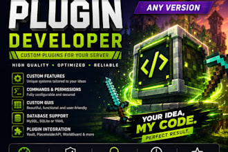 develop a custom spigot or paper plugins for you