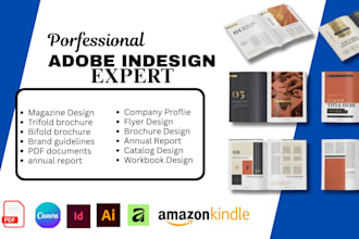 do company profile, business proposal, brochure,annual report in adobe indesign