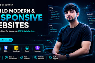 design a modern, responsive gym, restaurant, or fashion website landing page