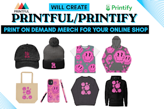 make printful or printify print on demand items fast
