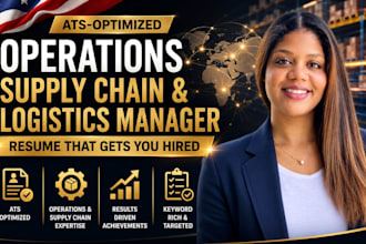 write an ats resume for supply chain and logistics operations manager