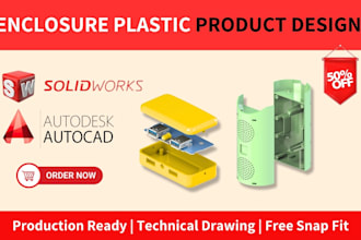 design pcb enclosure and plastic housing in solidworks